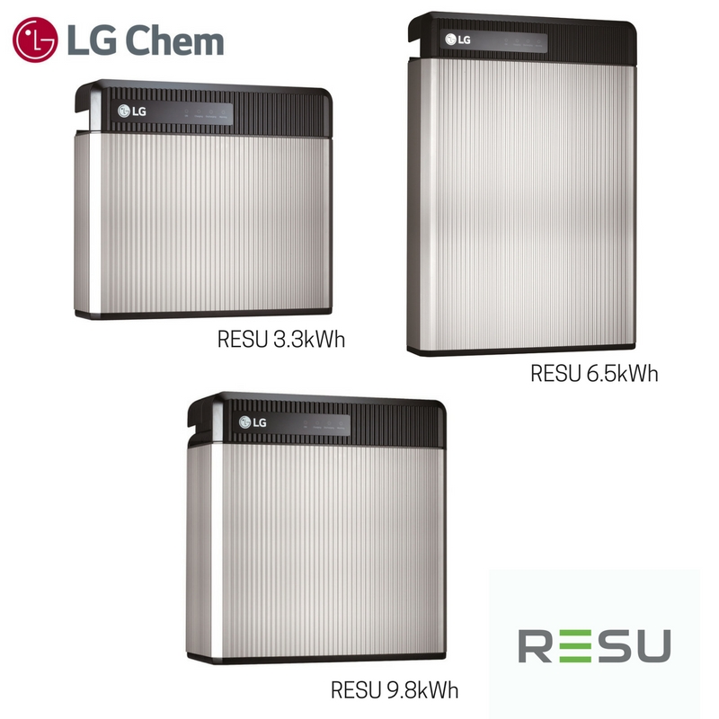 LG Chem Solar Batteries: RESU 3.3kWh, RESU 6.5kWh & RESU 9.8kWh 