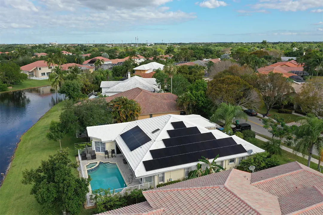 black solar panels